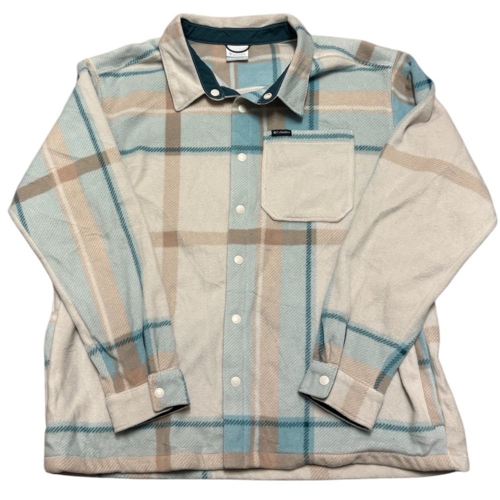 Columbia Women's Fleece Button Up Flannel, XL